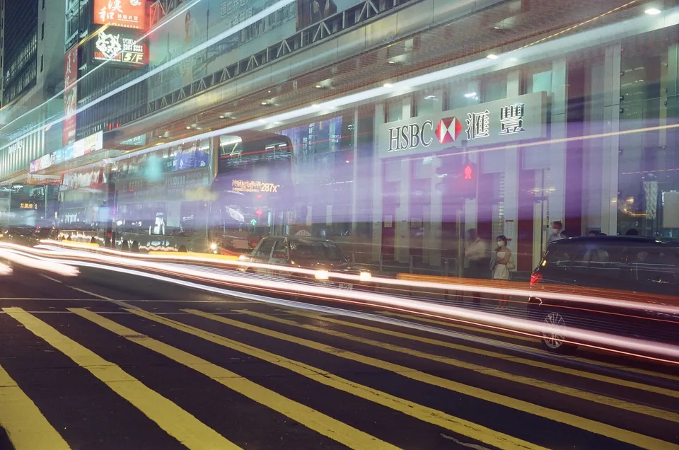 Long exposure of the road