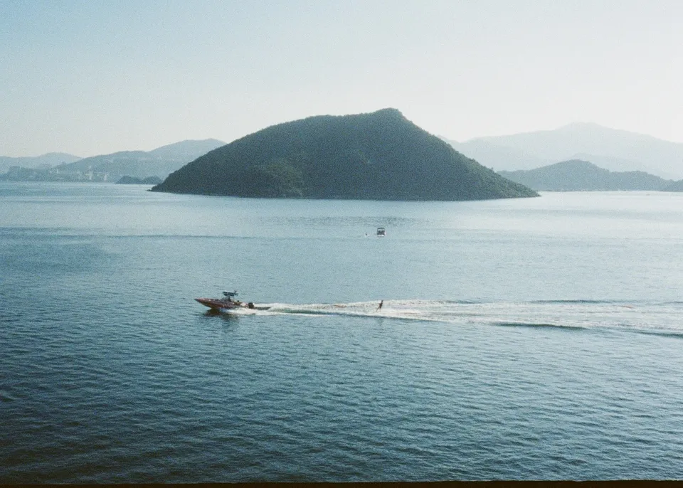 Someone wakeboarding