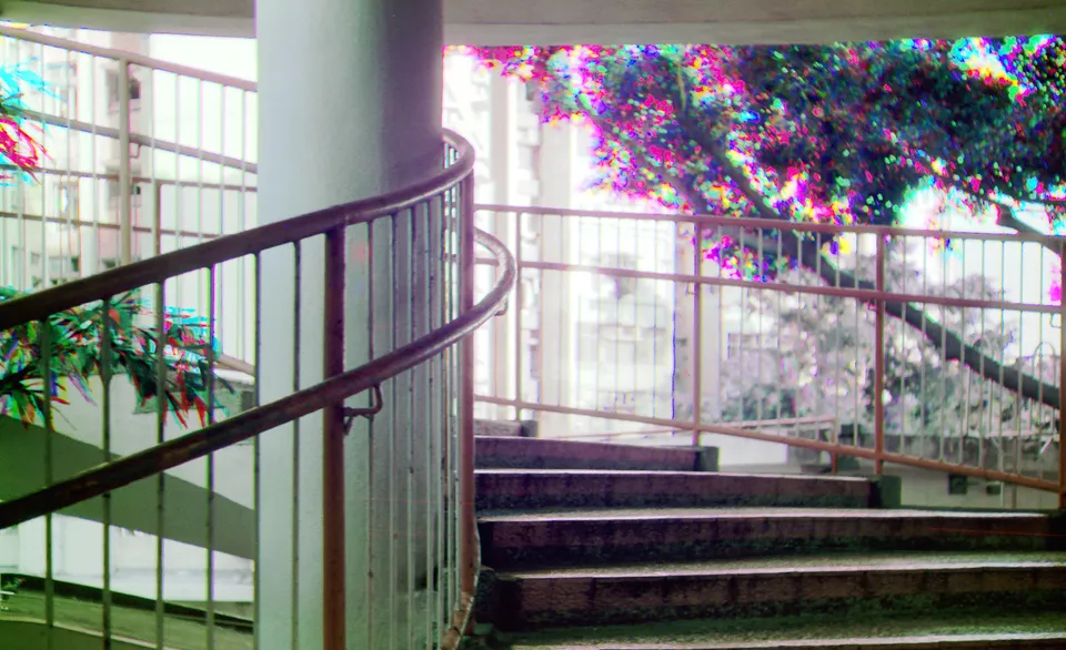 Colorized stairs