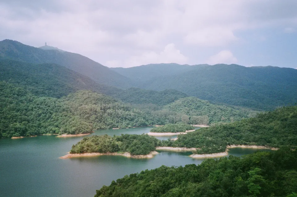 Shing Mun Reservoir with light leak