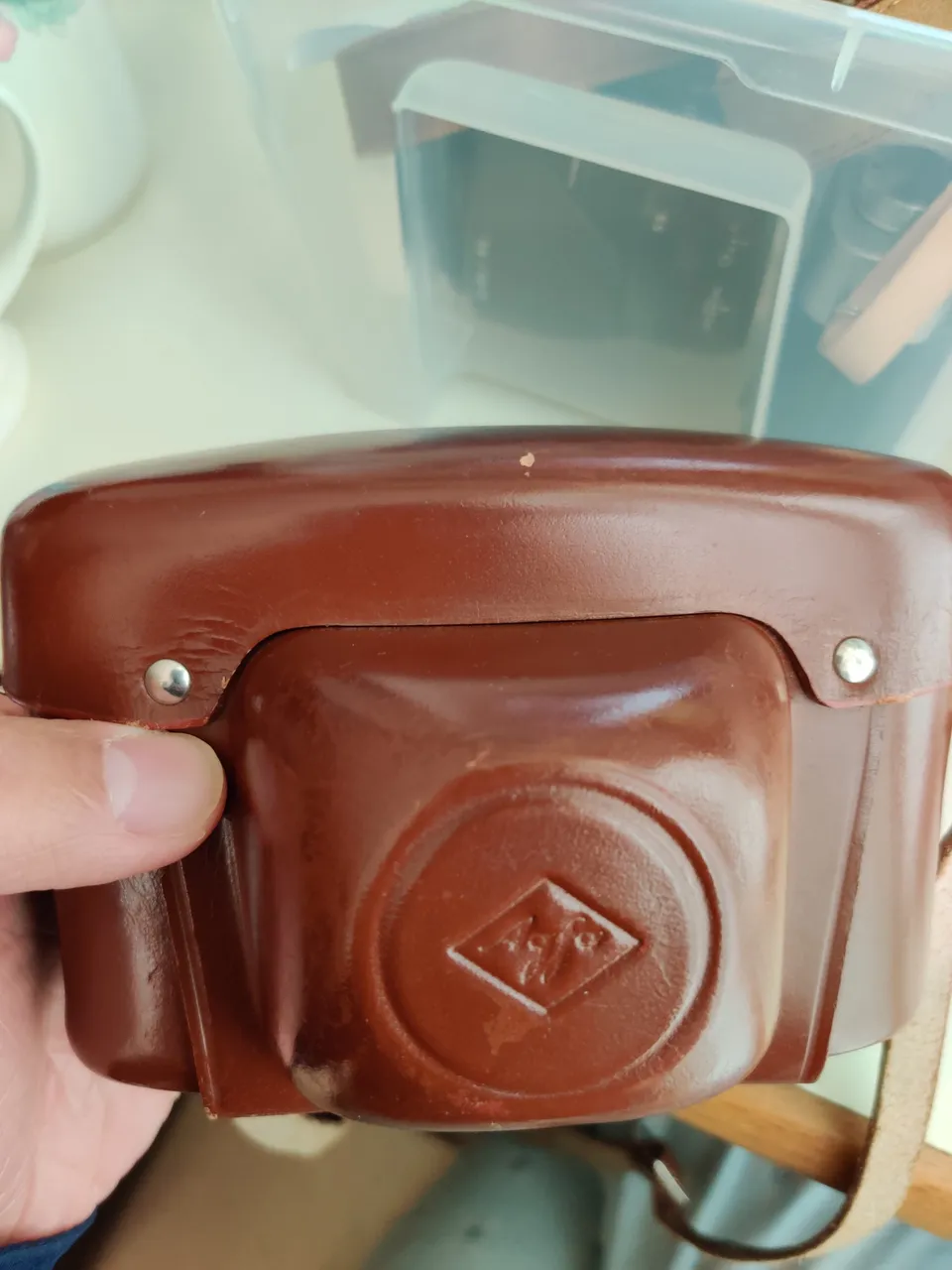 Camera and the Ikea plastic box